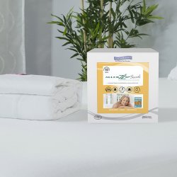 Mattress Cover Protect-A-Bed® Allerzip Smooth 76 X 80 X 7 to 12 Inch 100% Polyester Main Panel / 100% Polyurethane Laminate Lining / 100% Polyester Skirt For King Sized Mattresses