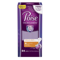 PoiseÂ® Microliners Lightest Bladder Control Pad, 5.9-Inch Length