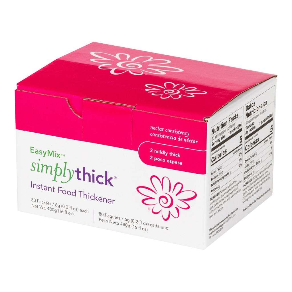 SimplyThick® Easy Mix™ Nectar Consistency Food and Beverage Thickener, 6 Gram Packet