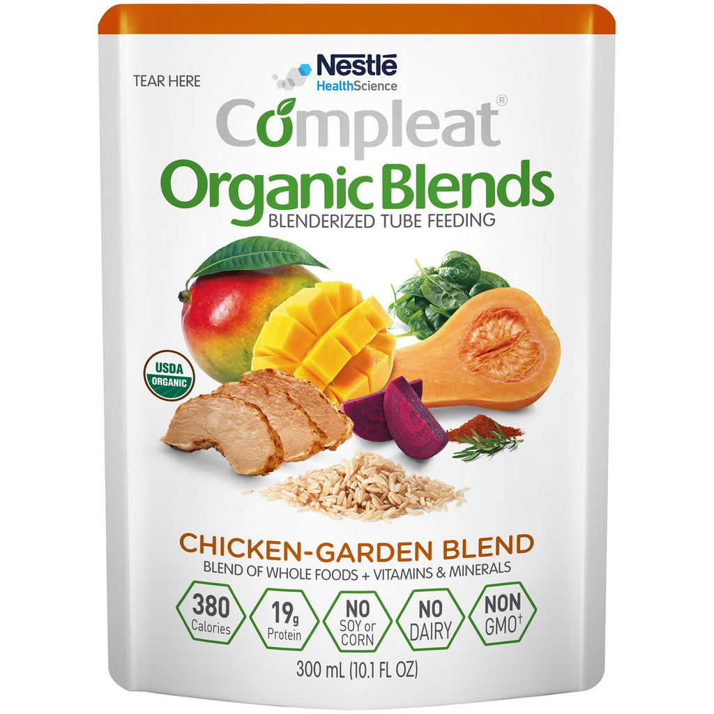 CompleatÂ® Organic Blends Chicken-Garden Oral Supplement / Tube Feeding Formula , 10.1 oz. Pouch