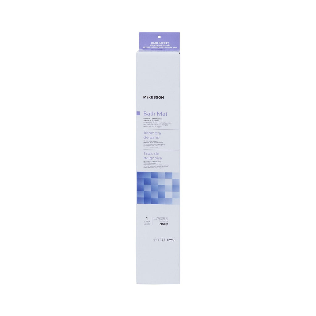 McKesson Rubber Bathtub Mat, 15Â¾ x 35 Inch