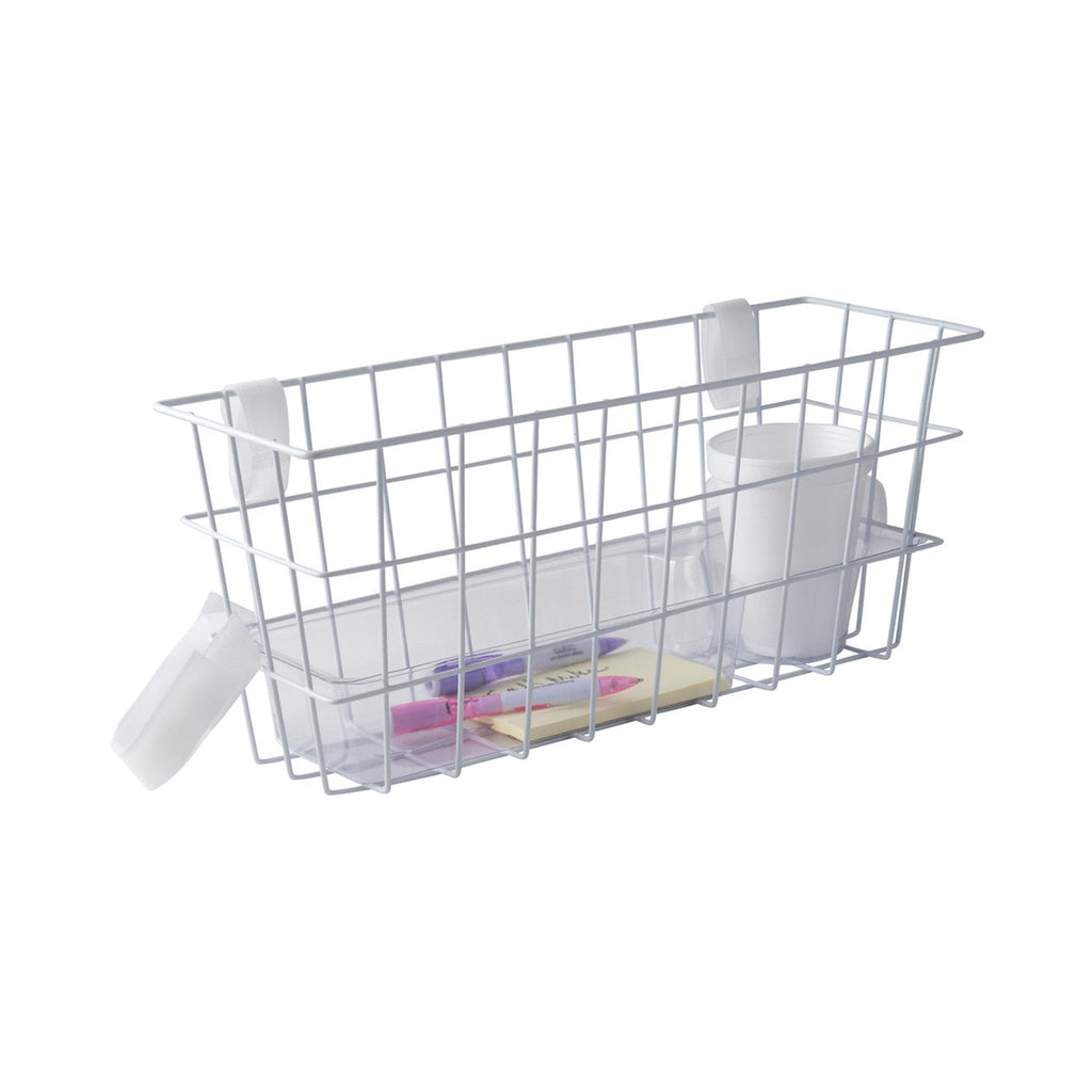 MabisÂ¨ Walker Basket, For Use With Walkers, 16 in. L x 5.5 in. W x 7 in. H, Plastic