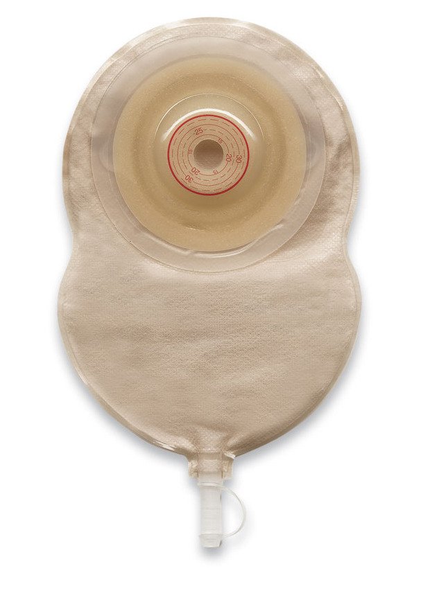 EsteemÂ¨ + Flex One-Piece Drainable Opaque Urostomy Pouch, 7_ Inch Length, 3/8 to 1-11/16 Inch Stoma