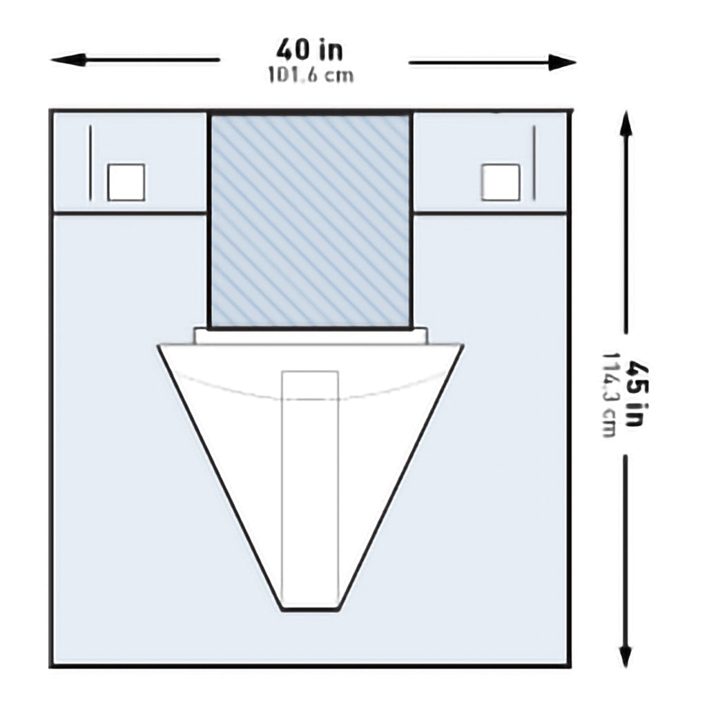 McKesson Under Buttocks Drape, 40 x 45 Inch