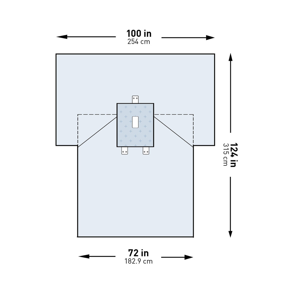 McKesson Pediatric Laparotomy Drape, 100 x 72 x 124 Inch