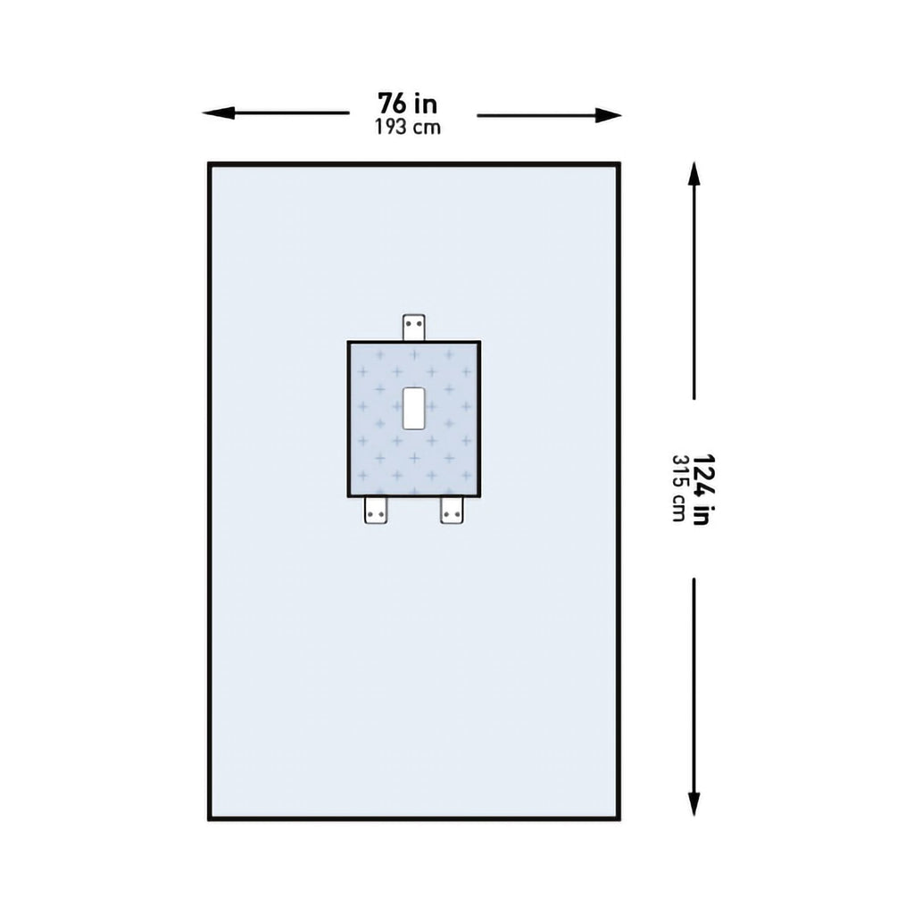 McKesson Pediatric Laparotomy Drape, 76 x 124 Inch