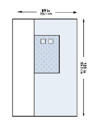 McKesson Femoral Angiography Drape, 89 x 120 Inch