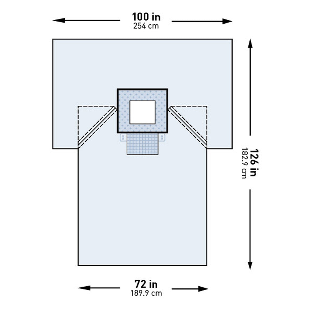 McKesson Chest Drape, 100 x 72 x 126 Inch