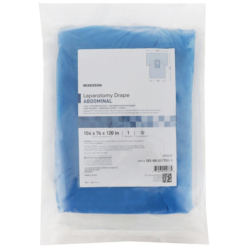 McKesson Laparotomy Drape, 102 x 76 x 120 Inch