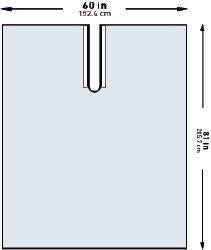 McKesson Impervious U-Drape, 60 x 81 Inch