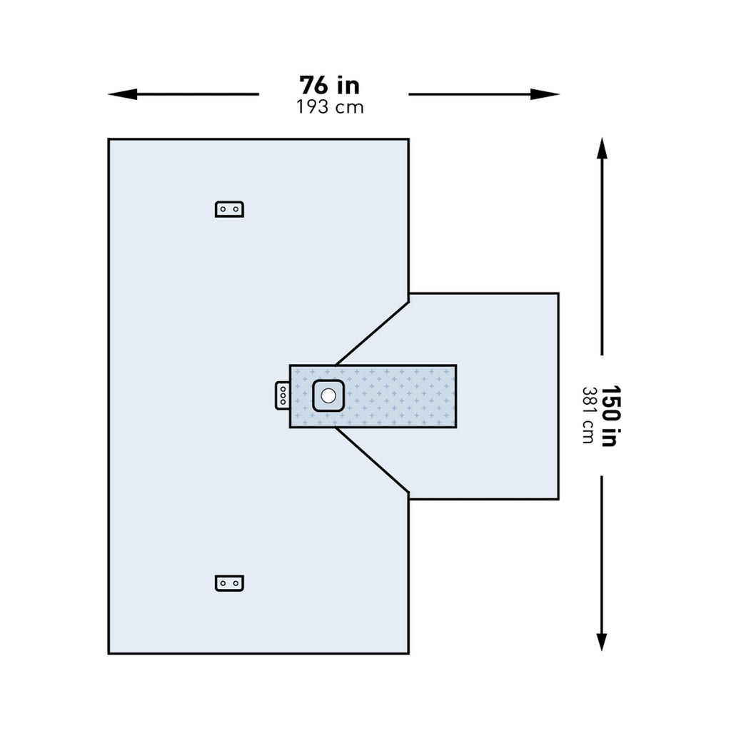 McKesson Hand Drape, 76 x 150 Inch