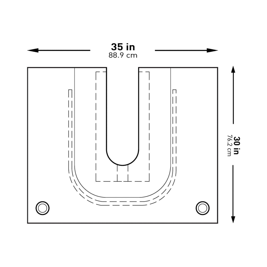 McKesson U-Drape with Pouch, 35 x 30 Inch
