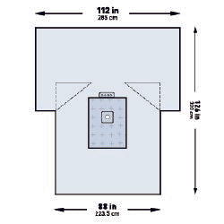 McKesson Heavy-Duty Lower Extremity Drape, 114 x 88 x 126 Inch