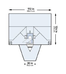 McKesson LAVH Drape, 112 x 30 x 124 Inch