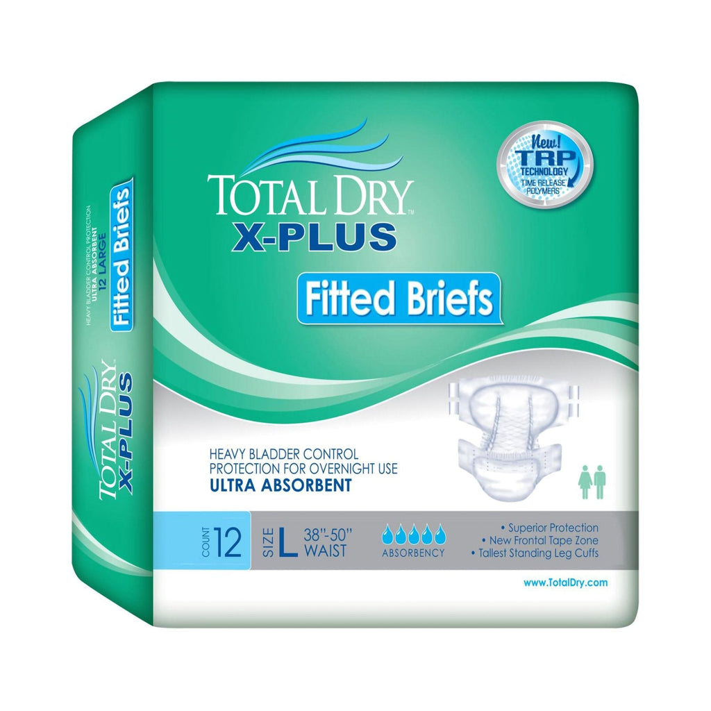 Total Dryâ„¢ X-Plus Ultra Absorbent Incontinence Brief, Medium