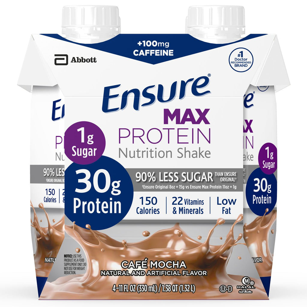 EnsureÂ® Max Protein CafÃ© Mocha Oral Supplement, 11 oz. Carton