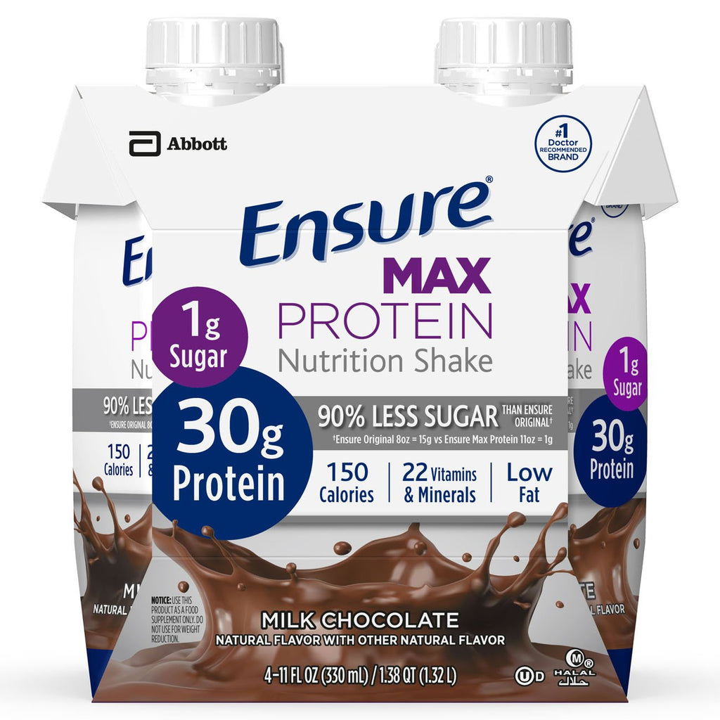 EnsureÂ® Max Protein Milk Chocolate Oral Supplement, 11 oz. Carton