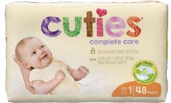 CutiesÂ® Complete Care Diaper, Size 1, 48 per Package