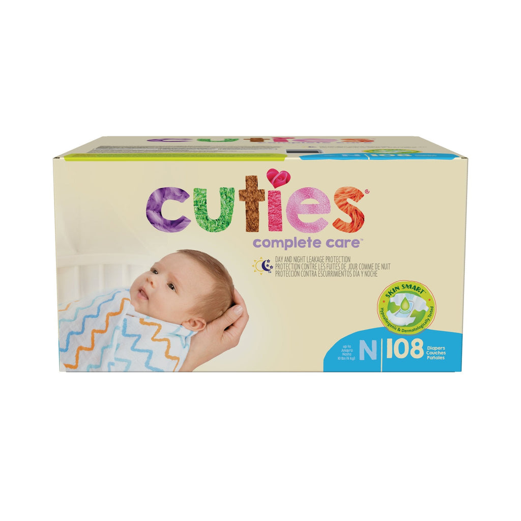 CutiesÂ¨ Complete Care Diaper, Size 0, 108 per Box