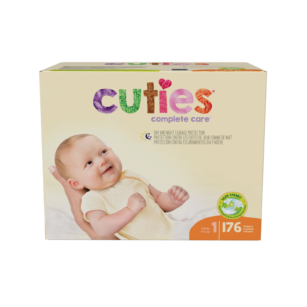 CutiesÂ¨ Complete Care Diaper, Size 1, 176 per Box