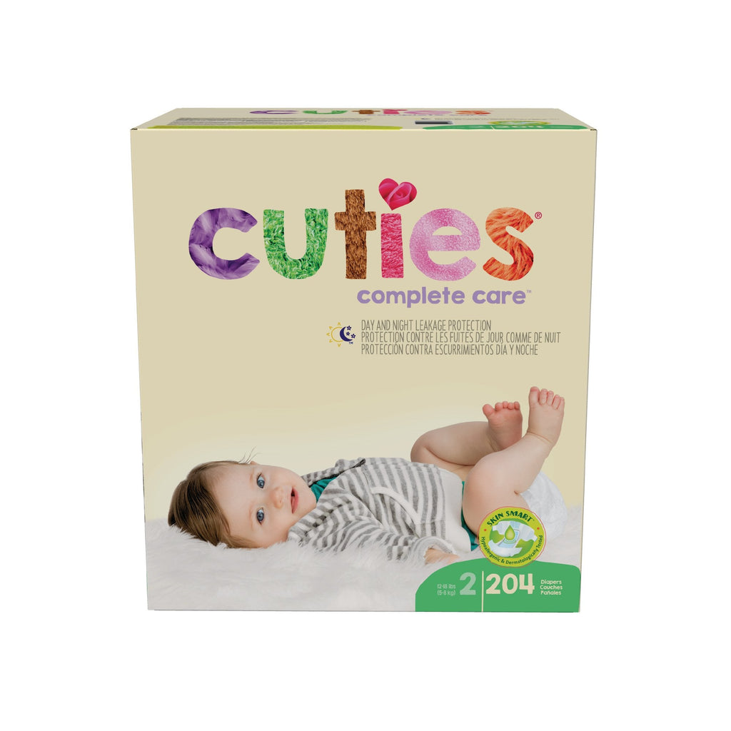 CutiesÂ¨ Complete Care Diaper, Size 2, 204 per Box