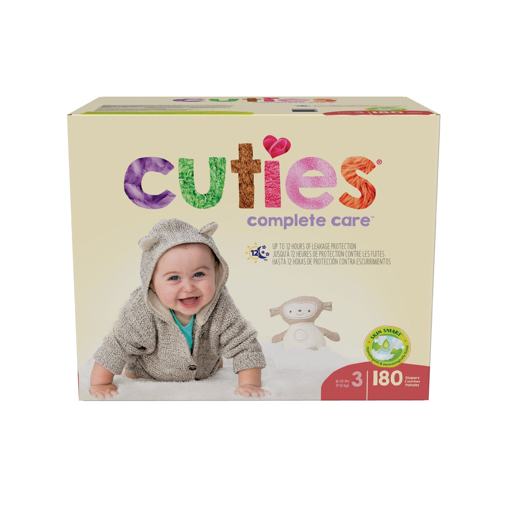 CutiesÂ¨ Complete Care Diaper, Size 3, 180 per Box