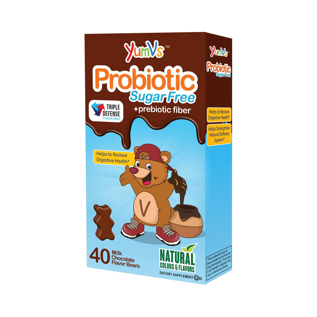 YumVs Sugar-Free Milk Chocolate Probiotic Dietary Supplement for Children