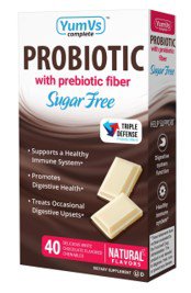 YumVs Sugar-Free White Chocolate Probiotic Dietary Supplement