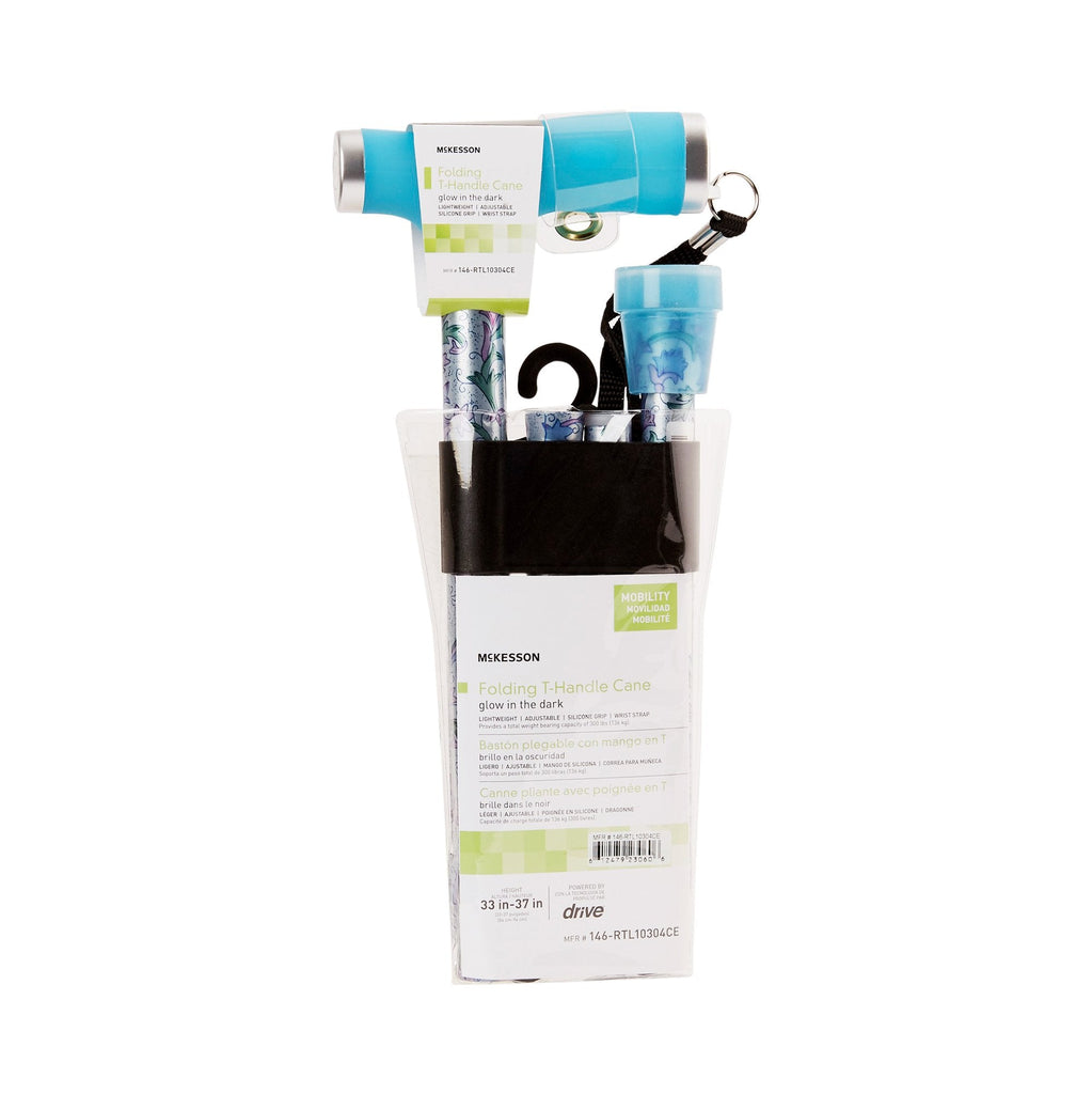 McKesson Folding Cane, 33 â€“ 37 Inch Height