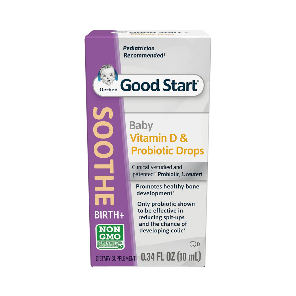 GerberÂ¨ Vitamin D Pediatric Probiotic Dietary Supplement