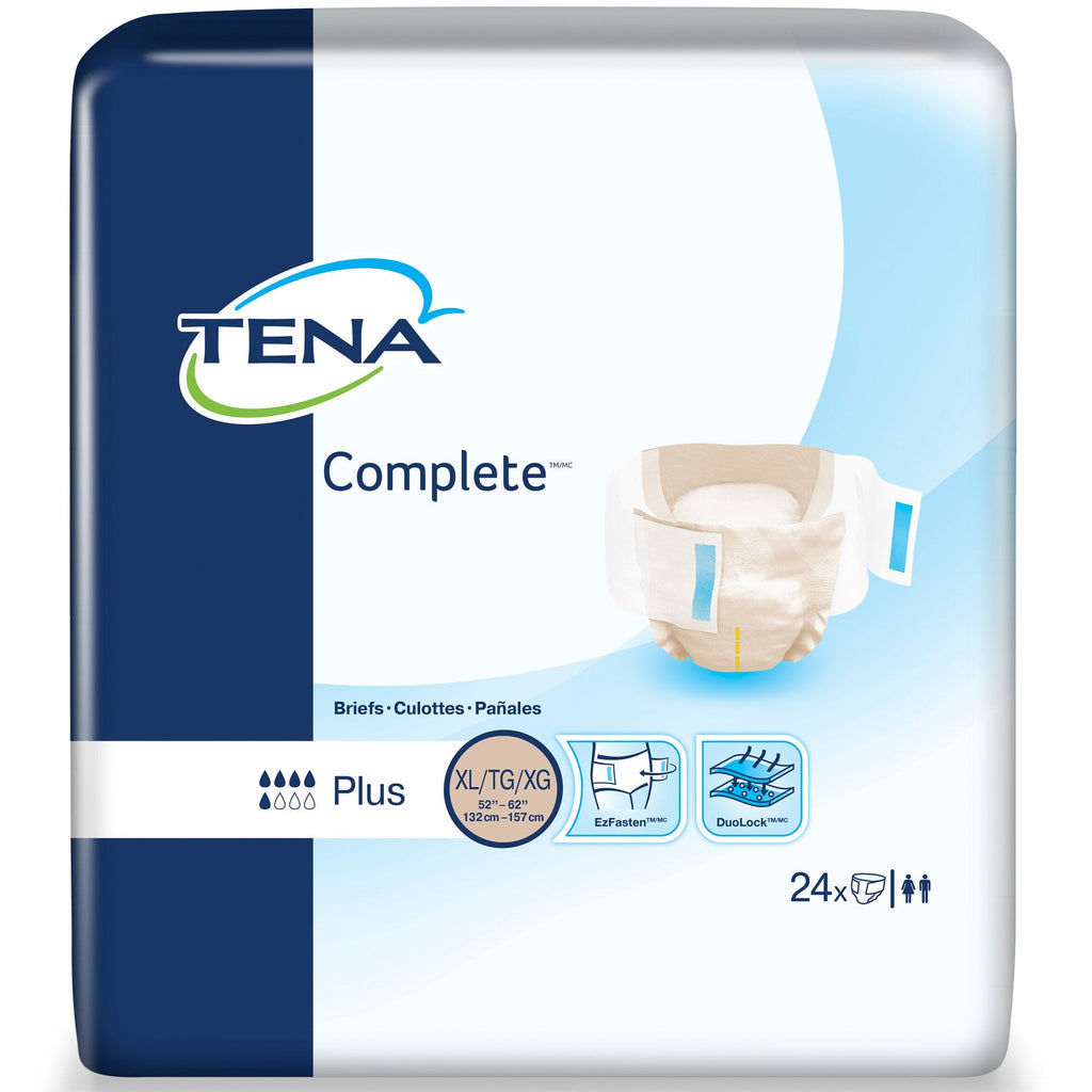 TenaÂ® Completeâ„¢ Plus Incontinence Brief, Extra Large