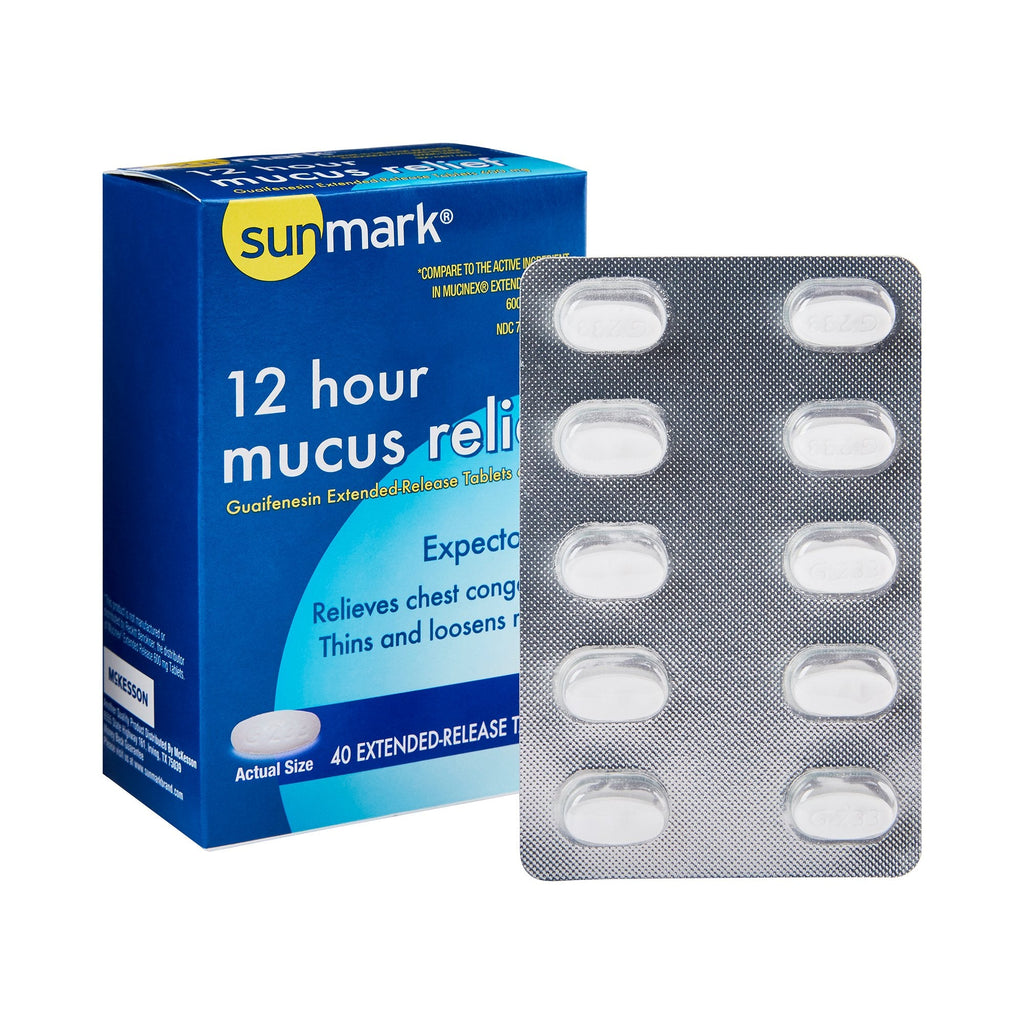 sunmarkÂ¨ mucus E.R.Âª Guaifenesin Cold and Cough Relief