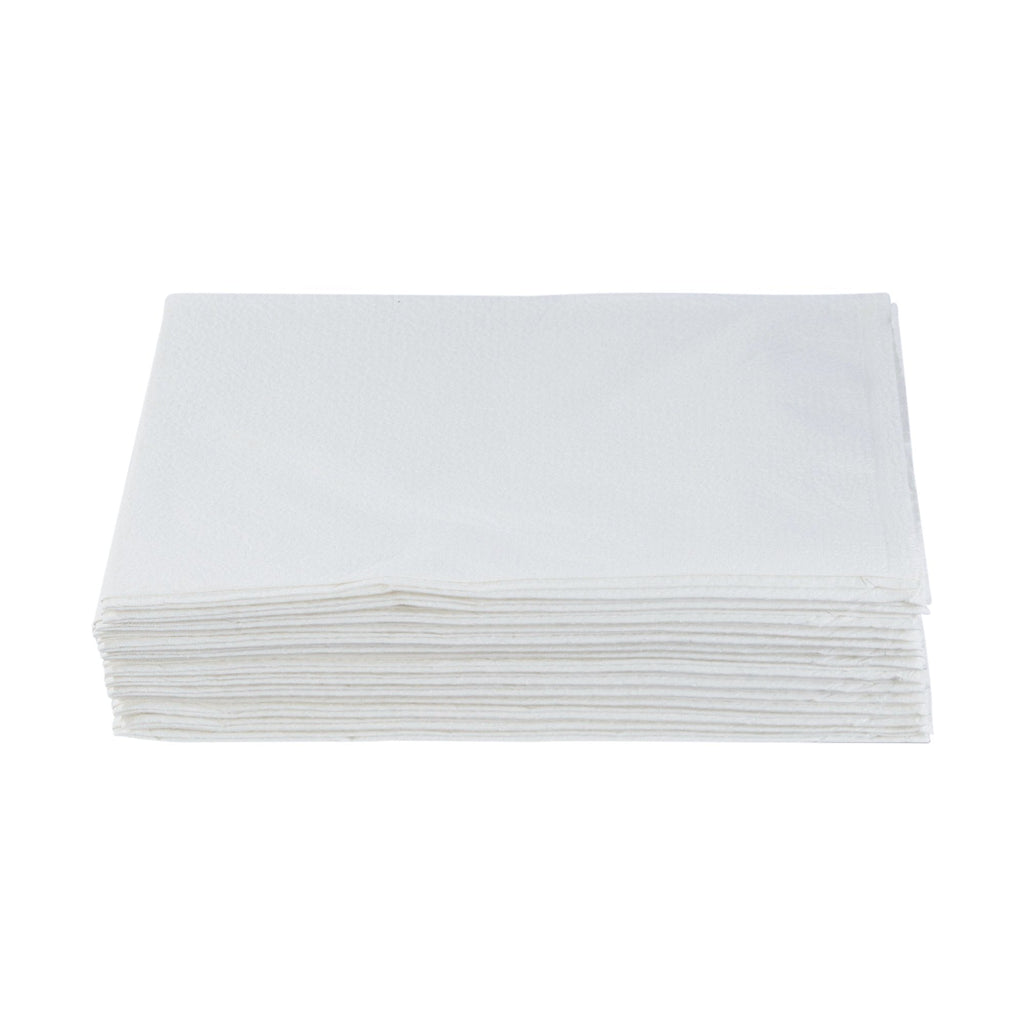 McKesson White Tissue/Poly Pillowcase, 21 x 30 Inch