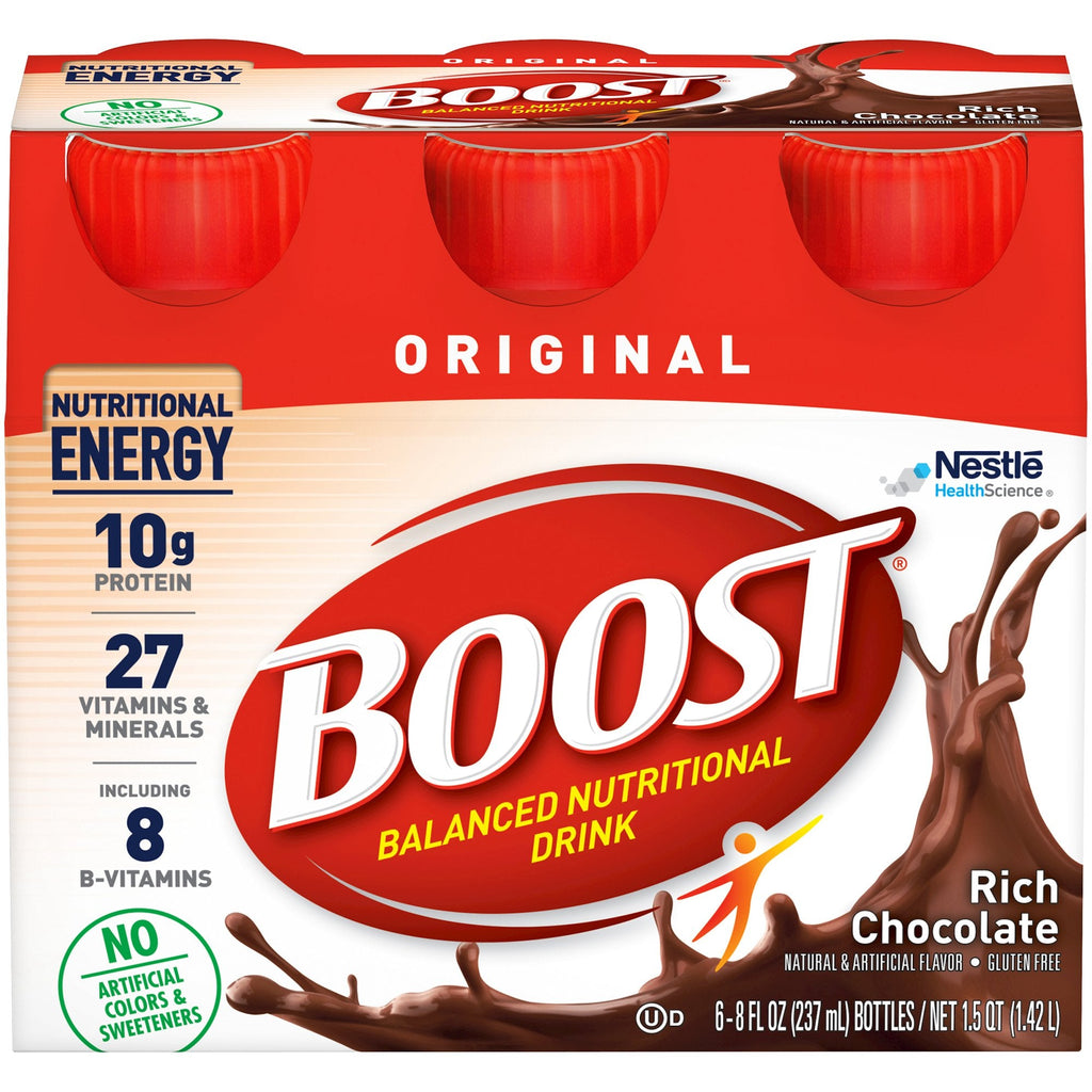 BoostÂ® Original Chocolate Oral Supplement, 8 oz. Bottle