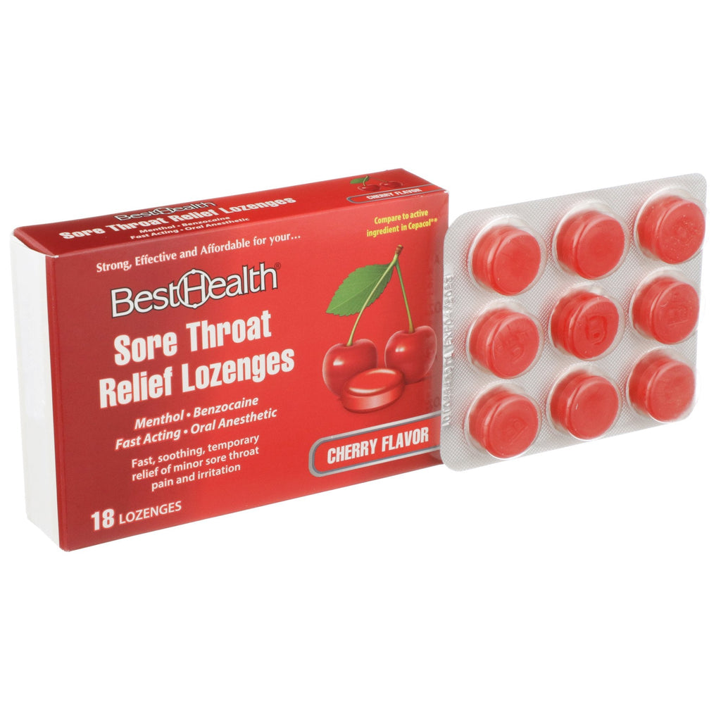 Best HealthÂ® Benzocaine / Menthol Sore Throat Relief