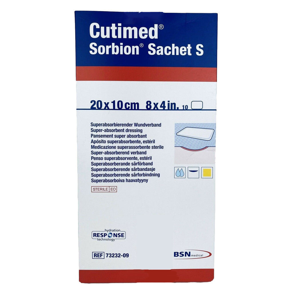 Cutimed® Sorbion® Sachet S Wound Dressing, 4 x 8 Inch