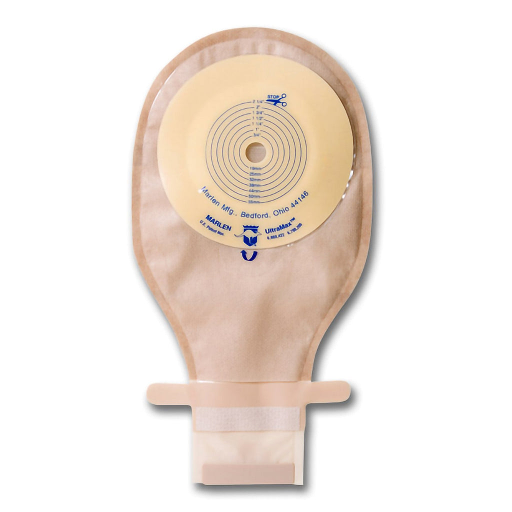 UltraMaxÂª One-Piece Drainable Transparent Ostomy Pouch, 7_ Inch Length, 1/2 to 2 Inch Stoma