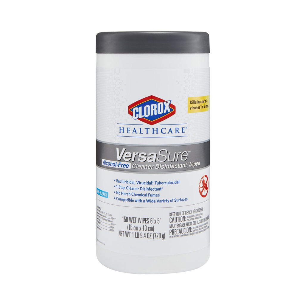 Clorox HealthcareÂ® VersaSureÂ® Surface Disinfectant Wipes, 150 Count Cannister