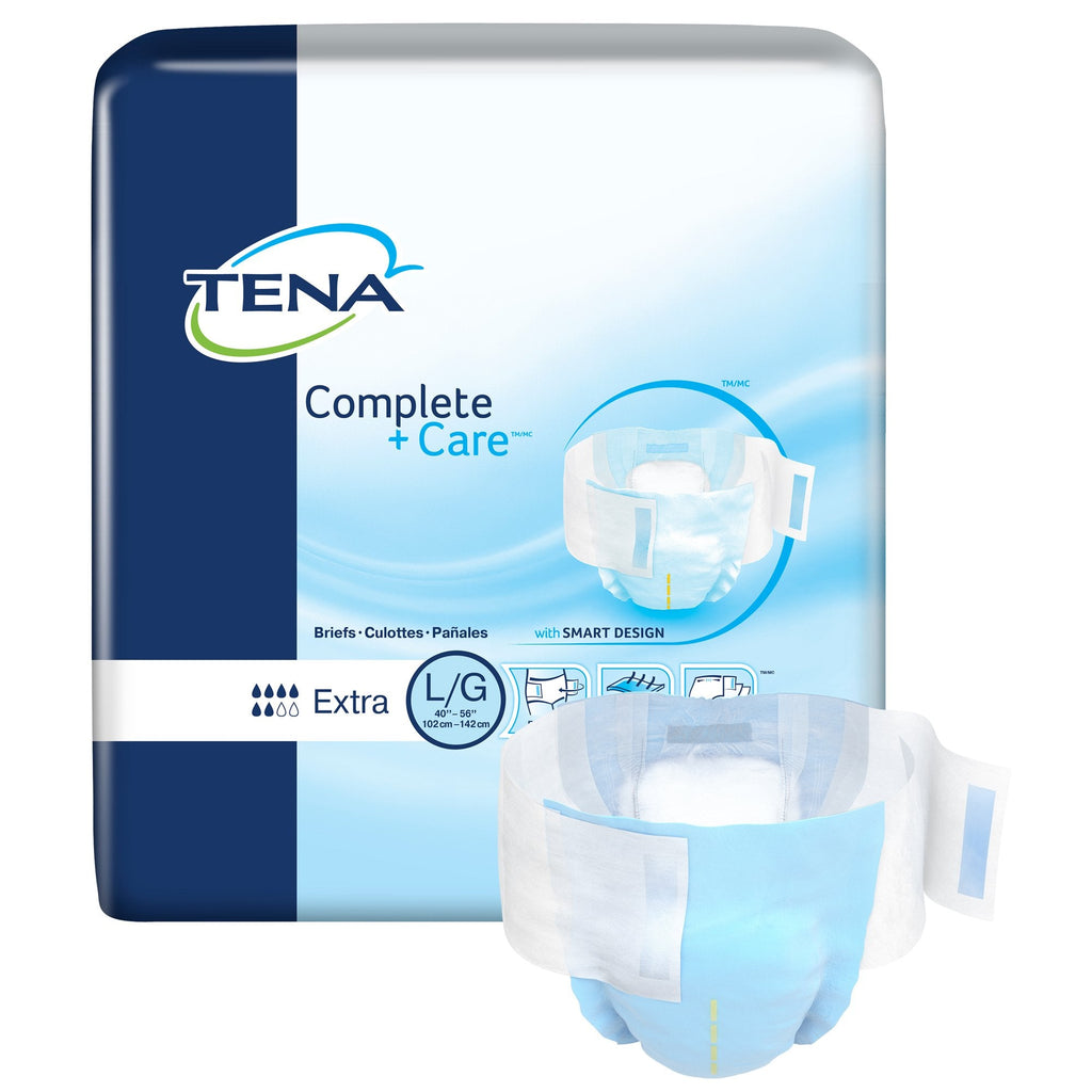 TenaÂ® Complete +Careâ„¢ Extra Incontinence Brief, Large