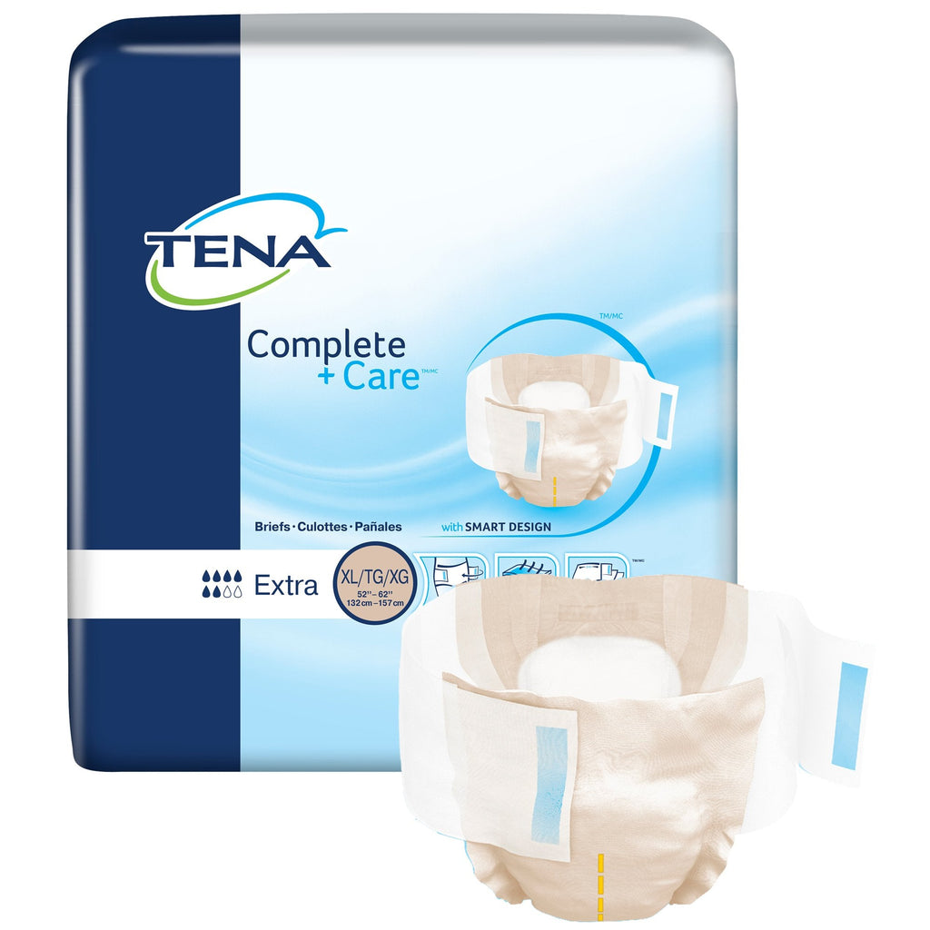 TenaÂ® Complete +Careâ„¢ Extra Incontinence Brief, Extra Large