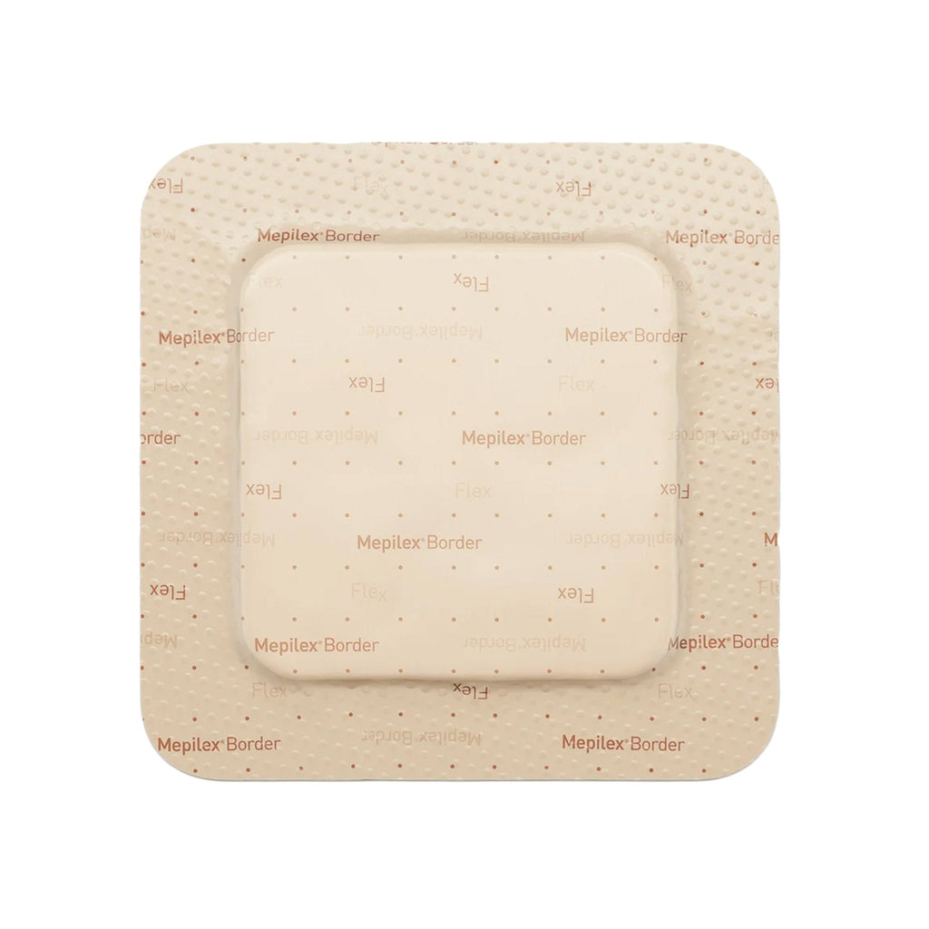 MepilexÂ® Border Flex Adhesive with Border Foam Dressing, 4 x 4 Inch