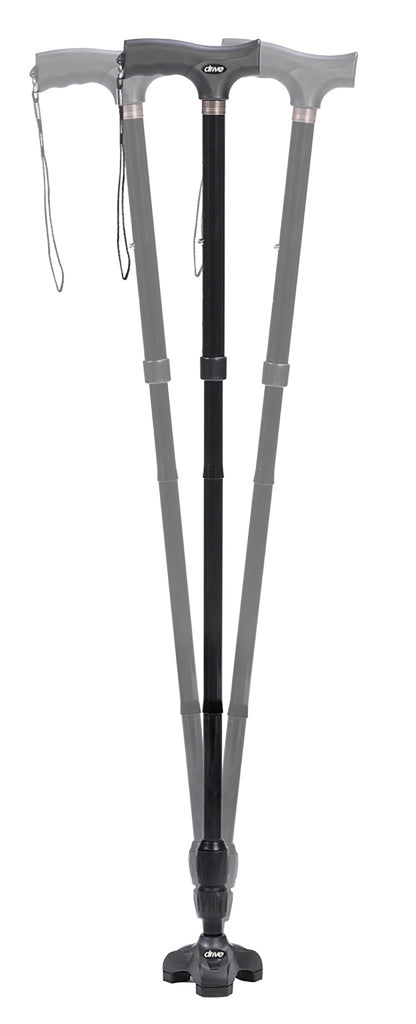 Flex-N-Go Aluminum Folding Cane, 32Â½ â€“ 39Â½ Inch Height