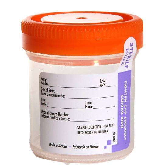 Specimen Container Samco™ Wide-Mouth Bio-Tite™ 55 mm Opening 90 mL (3 oz.) Screw Cap Patient Information Sterile