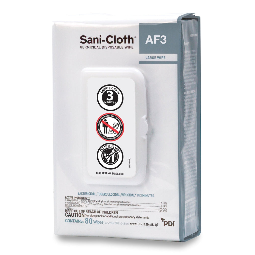 Sani-ClothÂ® AF3 Surface Disinfectant Cleaner, 80 Count Portable Pack