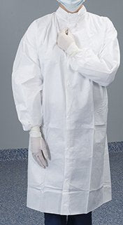 Cleanroom Lab Coat Contec® CritiGear™ White X-Large Knee Length Disposable