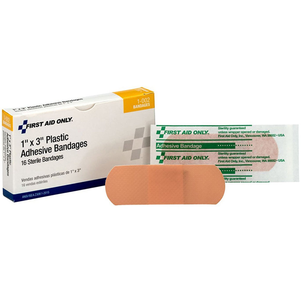 First Aid Onlyâ„¢ Tan Adhesive Strip, 1 x 3 Inch