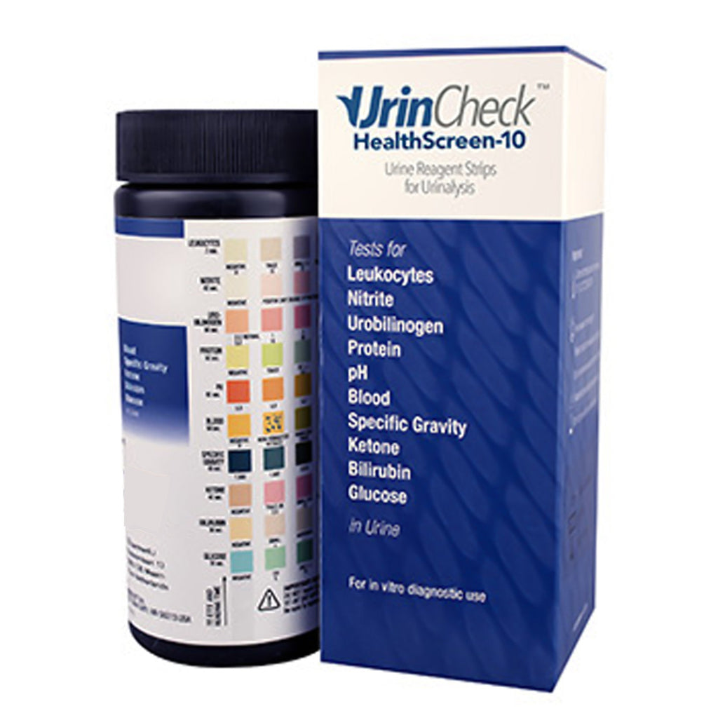 UrinCheckÂª HealthScreen-10 Urinalysis Rapid Test Kit