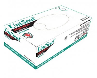 UniSealÂ® Sensi-Nitrile Exam Glove, 2X-Large, Blue