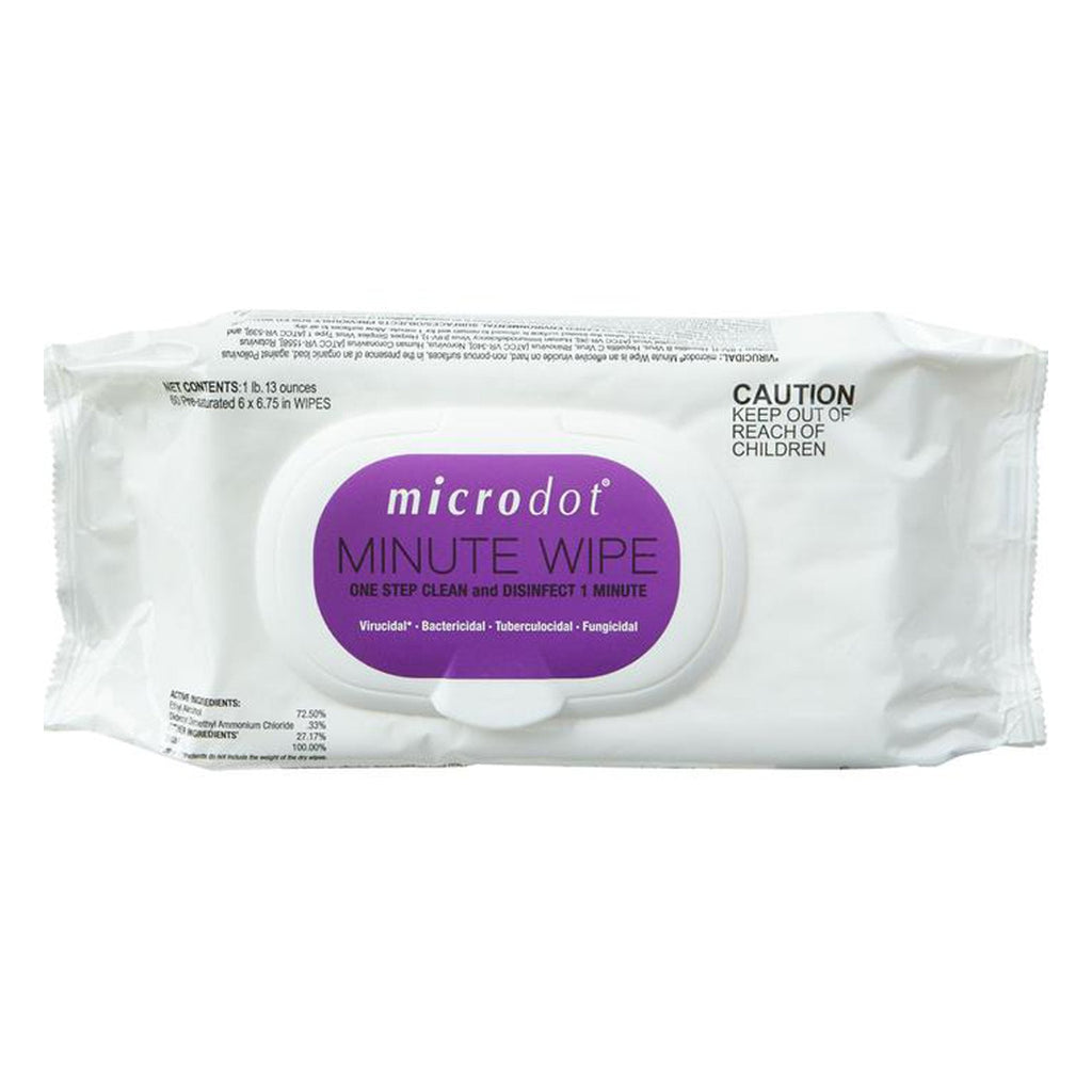 microdotÂ® Minute Wipe, 60 Count Flat Pack
