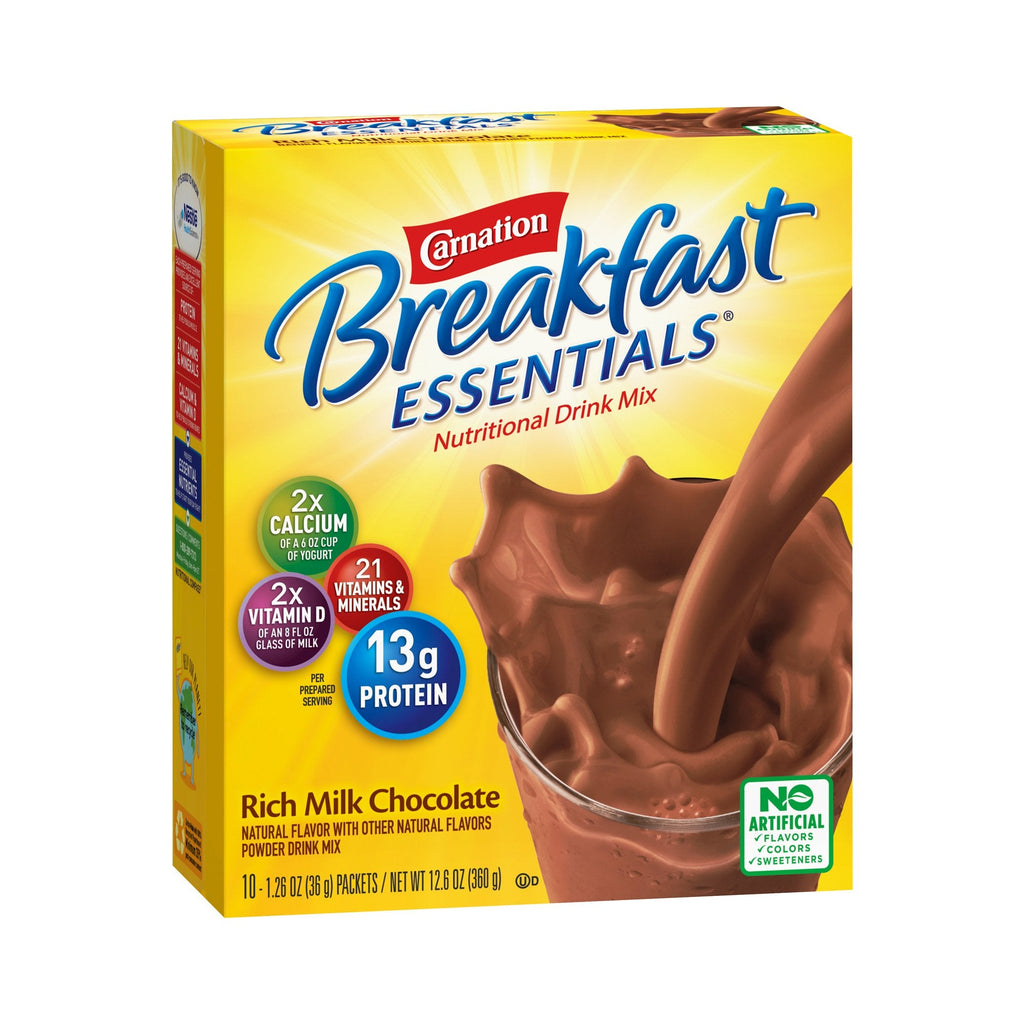 Carnation Breakfast EssentialsÂ® Chocolate Oral Supplement, 1.26 oz. Individual Packet